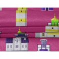 thumbnail image 5 of oneOone Velvet Yellow Fabric Sea Lighthouse Fabric For Sewing Printed Craft Fabric By The Yard 58 Inch Wide, 5 of 5