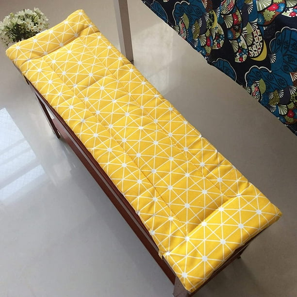 Rectangle Garden Bench Cushion for Indoor Outdoor Chair Pad for 2