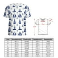 thumbnail image 2 of Nautical Sailboats Pattern T Shirts Basic T-Shirt Short Sleeve Ladies Tee Shirt Summer Graphic Clothing, 2 of 7