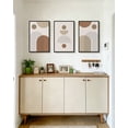 thumbnail image 2 of SHENIFY Large 24x36in3pcs Black Framed Botanical Boho Wall Art Modern Bohemian Plants Wall Decor Natural Brown Geometry Lines Prints Artwork for Living Dining Room, 2 of 8