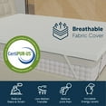 thumbnail image 3 of Continental Sleep, 2" Medium Firm Mattress Toppers with Breathable Cover CertiPUR-US, Twin, White, 3 of 7