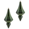 thumbnail image 5 of Vickerman 8" Moss Green Candy Finish Diamond Finial Ornament, Pack of 2, 5 of 6
