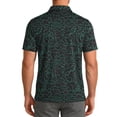 thumbnail image 4 of GENTS BLISS Golf Men Shirts Short Sleeve Shirts for Men Floral Print Men Polo Shirts, 4 of 12