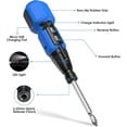 thumbnail image 2 of Precision screwdriver set, USB rechargeable cordless screwdriver with LED light, 9 screwdriver bits, automatic and manual modes, portable repair tools, 2 of 5