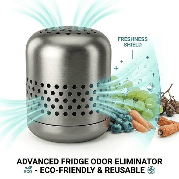 Stainless Steel Refrigerator Deodorizer Odor Eliminator for Fridge & Freezer Long-Lasting Consumable-Free Reusable 2026