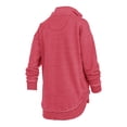 thumbnail image 3 of Women's Pressbox Red Wisconsin Badgers Northfork Sojourn Poncho Quarter-Zip Sweatshirt, 3 of 3