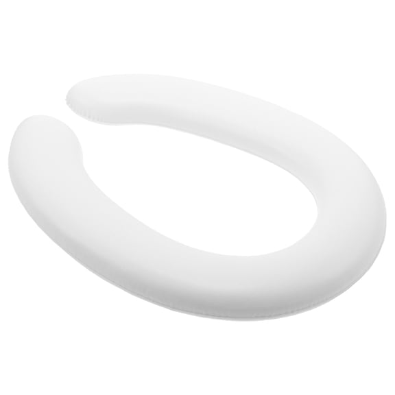 UPOUART White PU Toilet Seat Cushion with Soft Comfortable Padding, Easy to Clean Bathroom Accessory for Home Use