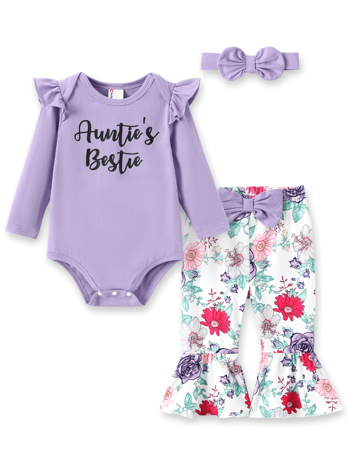 PatPat Baby Girl Outfit Set 3-Piece