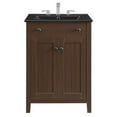 thumbnail image 4 of Modway Nantucket Modern Wood/Ceramic Bathroom Vanity in Walnut/White, 4 of 9