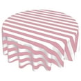 thumbnail image 3 of Cotton 2 Inch Wide Stripes Round Tablecloth for Wedding/Bridal Shower, Birthdays, Special Events, 3 of 5