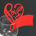 thumbnail image 3 of 2x 50x Copa Nombre Tarjeta de Forma de amor Decoración de de perfecl Tarjetas de boda, 3 of 5