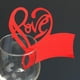 thumbnail image 3 of 50 Uds. de tarjetas nombre de rojo, decoraciones de vasos de cristal para de Yotijar Tarjetas de boda, 3 of 4
