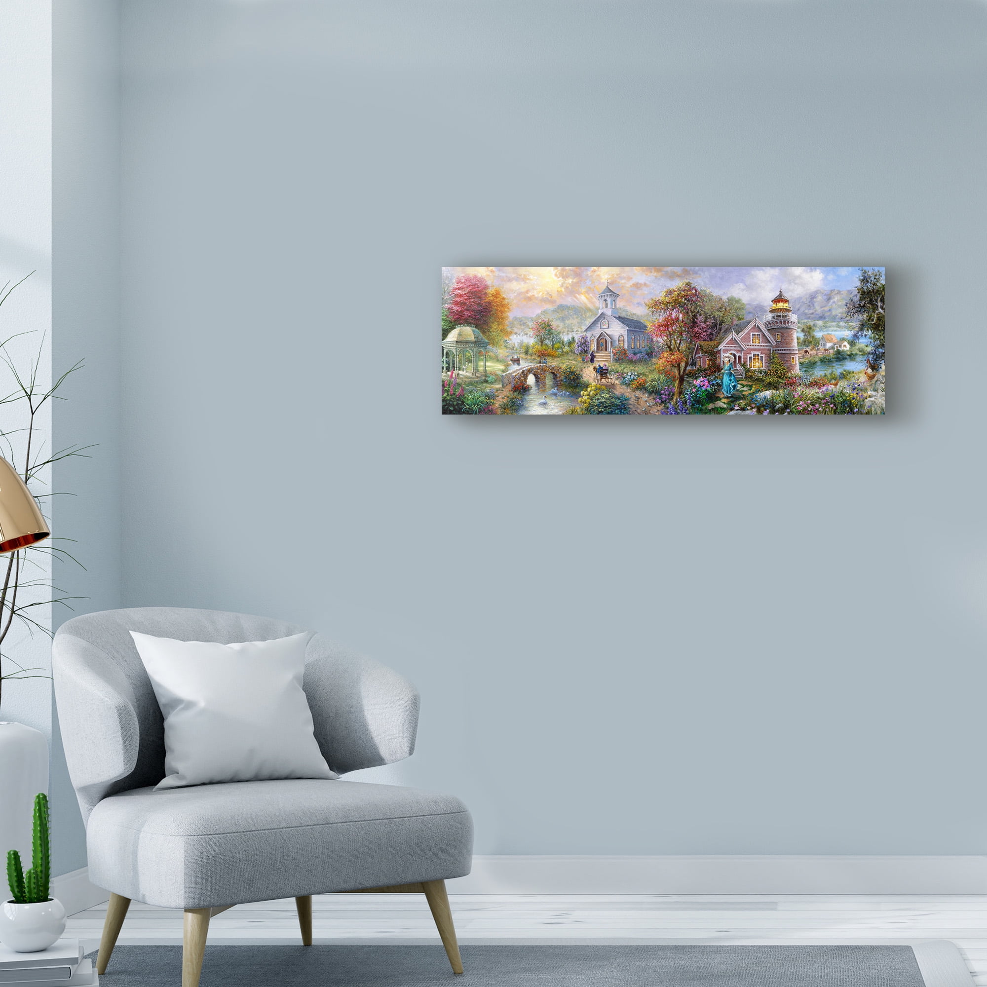 Trademark Fine Art 'Sunday Morning in Spring' Canvas Art by Nicky Boehme