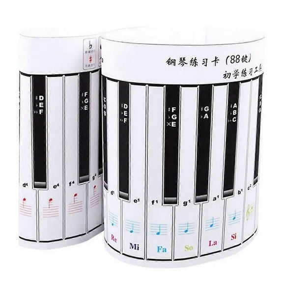 Waterproof Portable Flexible 88 Key Electronic Piano Keyboard Practice Card