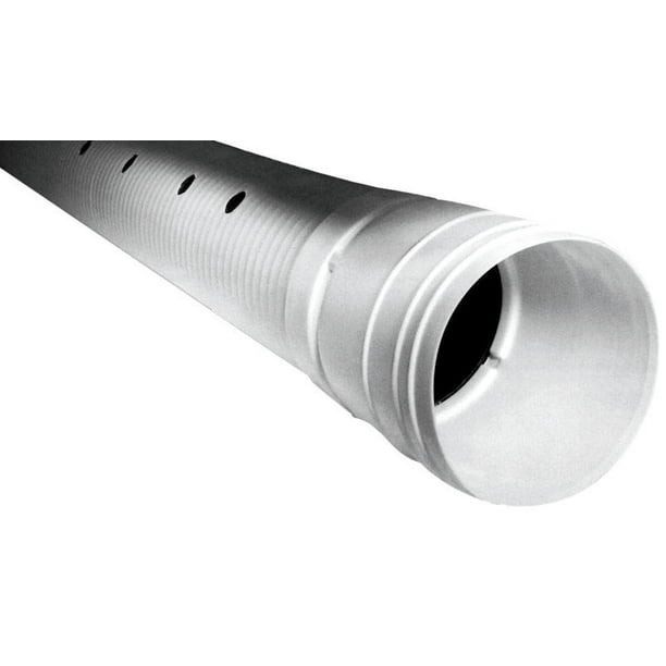 ADVANCED DRAINAGE SYSTEMS 04520010 4" x 10 ft. Perforated Corrugated Drainage Pipe