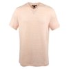 Men's Linen Blend Lighweight V-Neck T-Shirt-QM-L