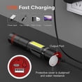 thumbnail image 3 of Mini LED Torch 2 Pieces, Steel Clip & COB, Small USB Rechargeable Flashlights, Portable and IPX5 Waterproof for Camping, Hiking, 3 of 4