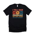 thumbnail image 4 of I Tell Dad Jokes Shirt for Men Funny Science Graphic Tee for Father's Day Black Shirt Adult 2XL, 4 of 5