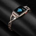 thumbnail image 2 of Secbolt Bands Compatible with Apple Watch Band 38mm 40mm 41mm 42mm 44mm 45mm 46mm 49mm Iwatch SE Series 10/9/8/7/6/5/4/3/2/1 Women Dressy Jewelry Stainless Steel Accessories Wristband Strap, 2 of 14