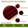 thumbnail image 4 of Double Pinch Pleated 100% Polyester Blackout Window Curtain Panels & Drapes and Thermal Insulation for Bedroom Living Room Kids Room & Window (2 Panels , 52" W x 54" L) { Brick Red }, 4 of 8