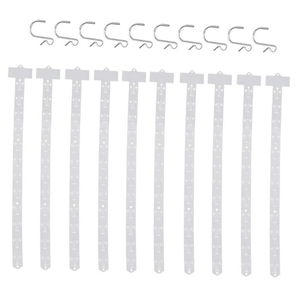 Yuarrent 10Pcs Shop Hanging Strips Retail Hanging Holder Supermarket Shelf Hanger Almacenamiento y organización del hogar