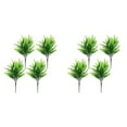 thumbnail image 2 of 8 Bundles Fern Outdoor Artificial UV Resistant Ferns Shrubs Greenery Stems for Garden Front Porch Patio Indoor Home Office Window Box Table Decorations and Landscaping, 2 of 9