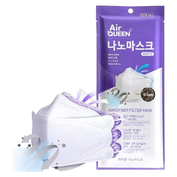 3-Layer Nano-Filter Face Mask for Adults, 70 Pack White, Lightweight and Breathable Face Mask with Soft and Elastic Ear Loop, Reusable Face Mask