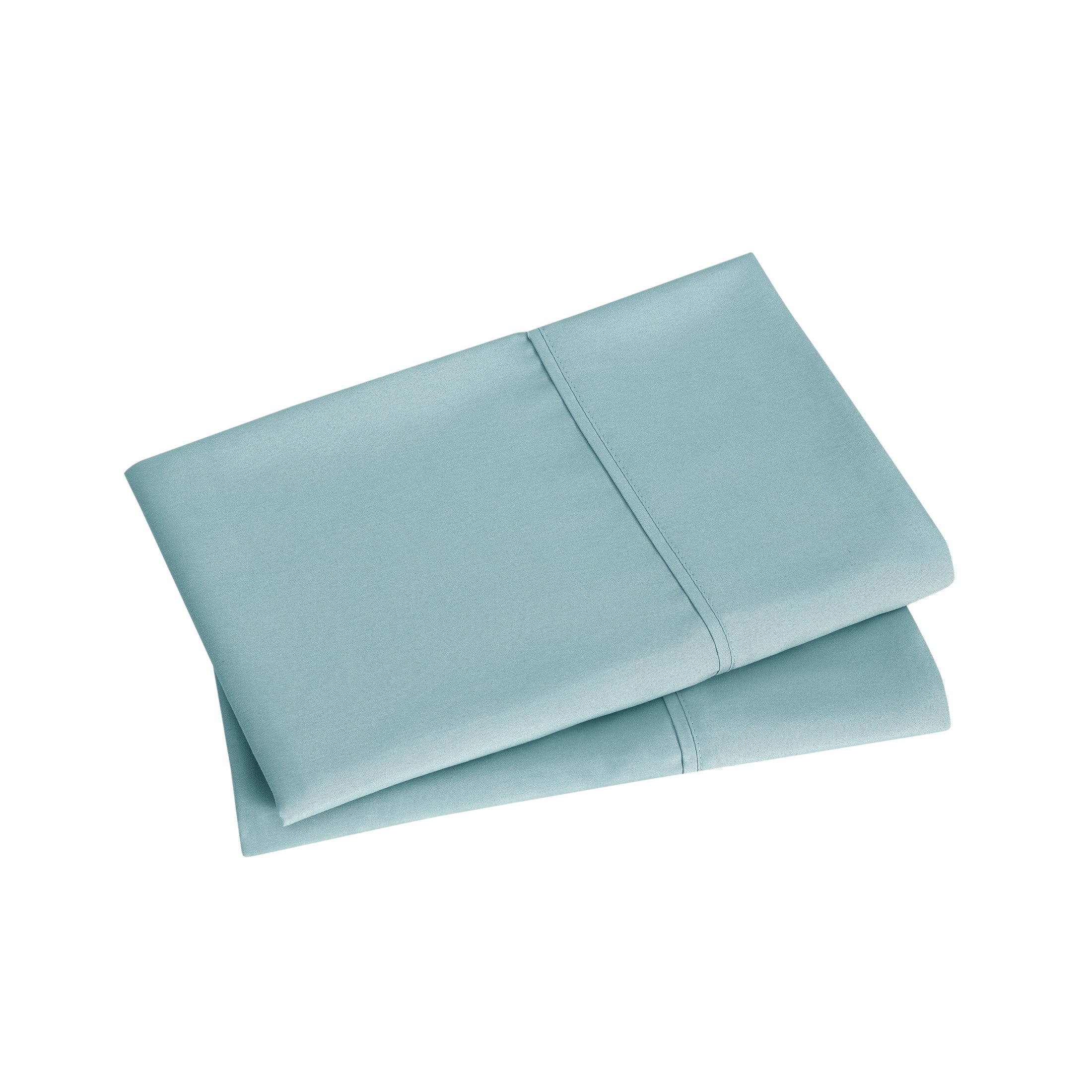 Mainstays Super Soft Brushed Microfiber Pillowcase Set, Blue Cameo, King, 2 Piece