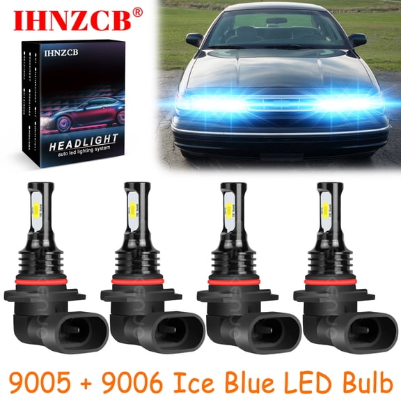 IHNZCB 9005 9006 for Ford Crown Victoria 1992-1997 Ice Blue Led Headlights Bulb High Low Beam,HKL,Y22