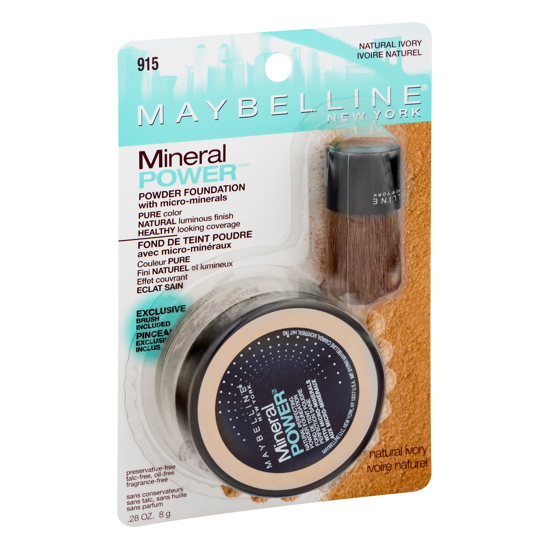 Maybelline Mineral Power Foundation Color Chart