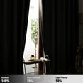 thumbnail image 3 of Curtainking Room Darkening Curtains 63 inches Grey Faux Linen Curtains Bedroom Living Room Window Curtain Set Thermal Insulated Drapes Grommet Top 2 Panels, 3 of 10