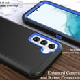 thumbnail image 5 of NIFFPD Galaxy S22 Case, Samsung S22 Case, Dual Layer Heavy-Duty Rugged Shockproof Anti-Drop Protective Case for Samsung Galaxy S22 5G Dark Blue&Blue, 5 of 7