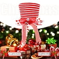 thumbnail image 6 of Christmas Tree Topper Hat, Xmas Tree Topper, Top Hat with Large Bow for Christmas Tree Decorations Desktop Ornaments Winter Holiday Party Home Decor, 6 of 7