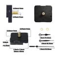 thumbnail image 4 of 3 Piezas Movimientos de Reloj DIY Reloj de Pared Mecanismo una Pilas Reloj Piezas una Juego y Punteros Longitud del Eje 22 Mm, 4 of 6