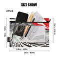 thumbnail image 4 of FORMRS 2 Pack Pencil Pouch for 3 Ring Binder with Clear Window Zipper Case, Black Illusionary Boat, 4 of 6