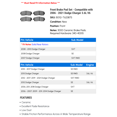 thumbnail image 2 of Front Brake Pad Set - Compatible with 2006 - 2021 Dodge Charger 3.6L V6 2007 2008 2009 2010 2011 2012 2013 2014 2015 2016 2017 2018 2019 2020, 2 of 2