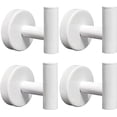 thumbnail image 1 of Zhuge Paquete de 4 ganchos para toallas de baño, soporte de pared de acero inoxidable, gancho para ropa, bata, baño, cocina, hotel, garaje (blanco), 1 of 5