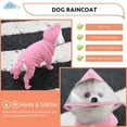 thumbnail image 3 of Dog Raincoat with Hood Full Body Dog Raincoat with Attached Rain Boots for Small Dogs Pet Rain Slicker Poncho Puppy Rain Jacket, 3 of 6