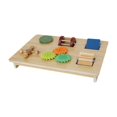 thumbnail image 1 of Tablero sensorial de madera para actividades de niños, juguetes interactivos para desarrollar habilidades motoras finas, juguetes educativos tempranos, 1 of 8