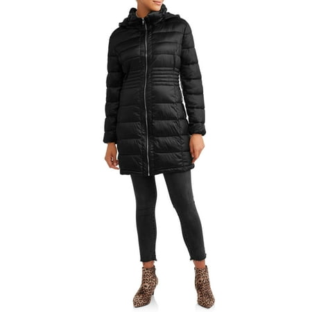 30 First Women's Quilted Puffer Coat And Removeable Hood