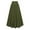 1Army Green, variant on Drses‌‌ ‌Women's Renaissance Maxi Skirt - Elastic High Waist Flowy A-Line Long Skirt