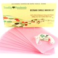 thumbnail image 1 of Kit para hacer velas Toadily Handmade de cera de abeja 100% artesanal, láminas rosas, 1 of 8