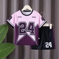 thumbnail image 3 of WOYY Boys Athletic Shorts Set Summer Active Short Sleeve Tshirt Shorts Outfits, Sizes 1-12, 3 of 3
