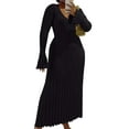 thumbnail image 1 of Bellella Pull-Over pour Femmes Robe Pull à Manches Longues Maxi Épaisse Femmes Noir 2TG, 1 of 2