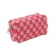 thumbnail image 1 of Bolsa de maquillaje a cuadros, bolsa de maquillaje, bolsa de aseo de viaje, bolsa de cosméticos a cuadros, bolsas de maquillaje portátiles, bolsa organizadora de viaje para mujeres y niñas, bolsas de, 1 of 3