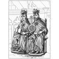 thumbnail image 2 of Otto I. Nking Of Germany And Holy Roman Emperor 936-973. With His First Wife Edith. Line Engraving 19Th, 2 of 4