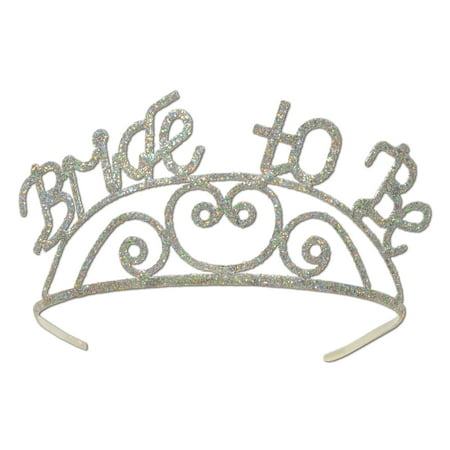Glittered Metal Bride To Be Tiara, (1/Pkg)