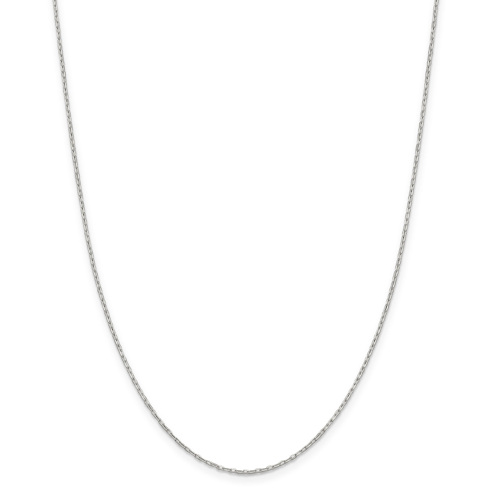 Goldia Sterling Silver 2.5mm Diamond-Cut Round Franco Chain Necklace