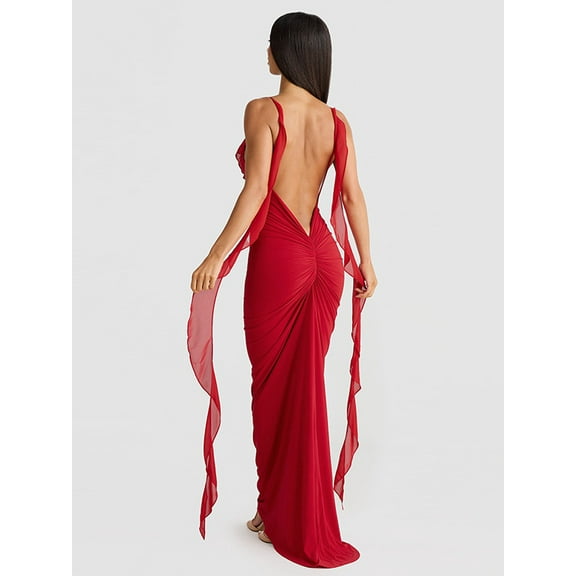 Elegant French-Inspired Evening Dress, Sexy & Graceful for Wedding & Party