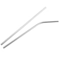 thumbnail image 4 of 100pcs Metal Straws Can Be Reused 304 Stainless Steel Drinking Water Pipes 215 Mm x 6 Mm Curved Straws And 50 Straight Straws, 4 of 5